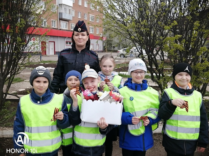 Акция &amp;quot;Георгиевская ленточка&amp;quot;, посвящённая 79-й годовщине Победы в Великой Отечественной войне.